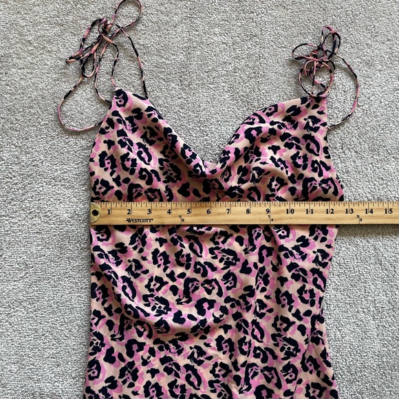 RESA PINK LEOPARD/CHEETAH ANIMAL PRINT DRESS SIZE SMALL DATE PARTY SEXY TRENDY - Picture 6 of 10